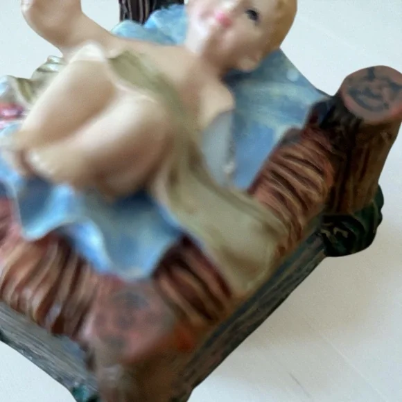 Thomas Kinkade Hawthorne Village Christmas Nativity Holy Family Night Set Creche - Picture 10 of 12